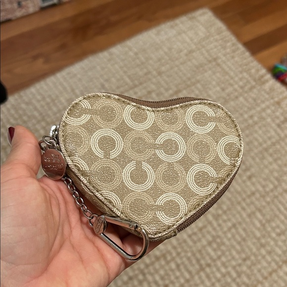 Coach Handbags - Coach X Observed By Us Heart Coin Case in signature canvas RARE